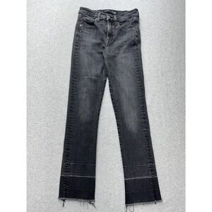 Veronica Beard Jeans Womens 24 Black Washed Onyx Ryleigh Slim Straight High Rise